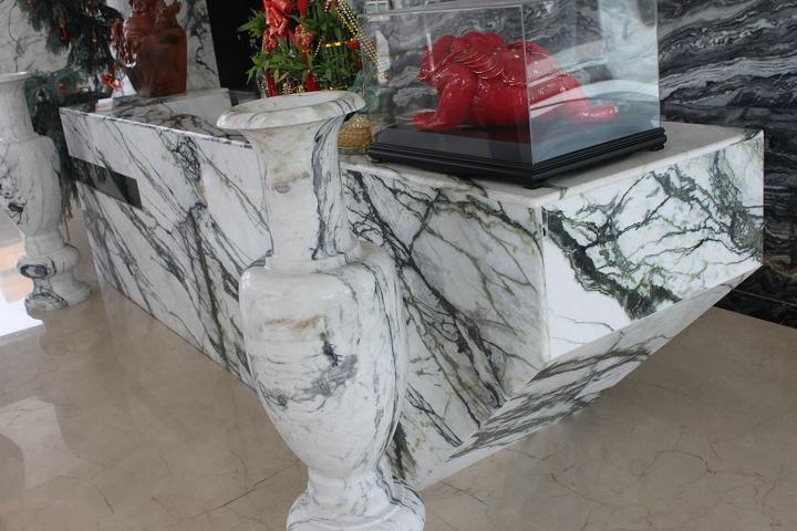 Clivia white ornamental marble stone from China